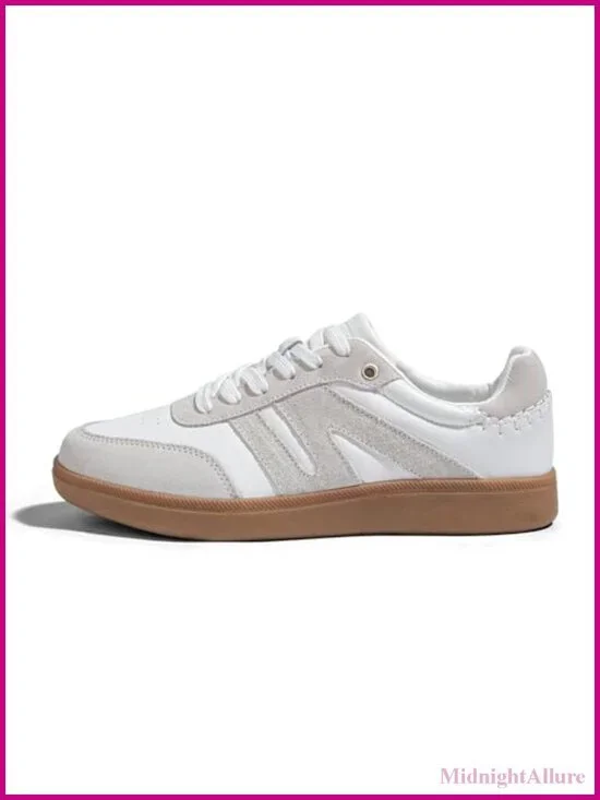 Women's Retro Suede Leather Fashion Sneakers Comfortable Cushioned