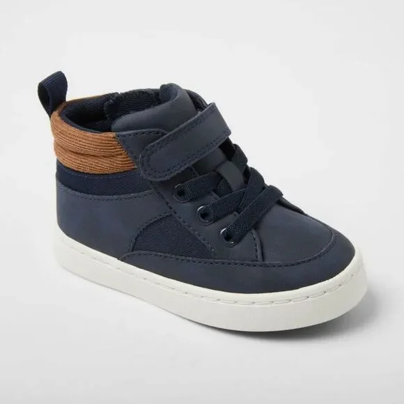 Toddler Aidan Sneaker Boots - Cat & Jack Navy Blue 6T