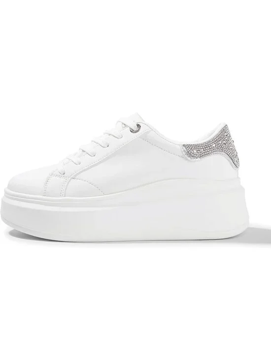 🆕Women's White 1 Platform Fashion Sneakers Classic Low Top Thick Sole Casual