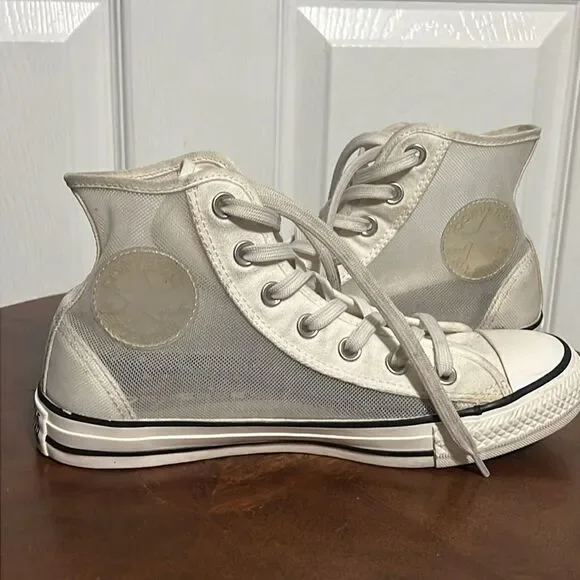 🔥 Converse Hi-Top Transparent Special Edition‎ Chuck Taylor Sneakers Women Sz 7