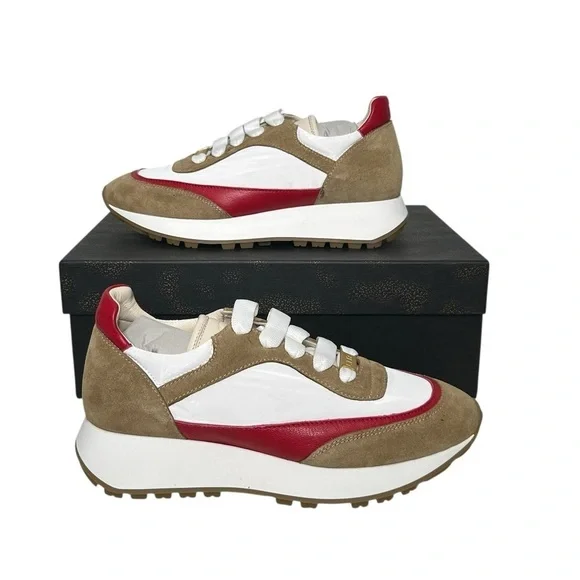 Lita By Ciara Multicolor Sport Trainer Sneaker In Red/White Size 37 EU 6.5-7 US