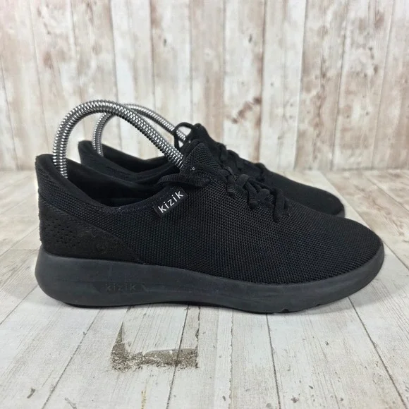 Kizik Madrid Eco Black‎ Hands-Free Slip On Sneakers Womens 7 Mens 5.5