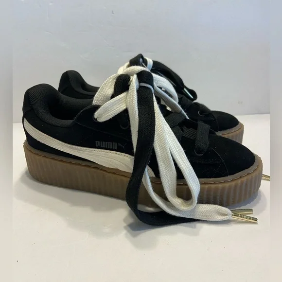 FENTY x PUMA Creeper Phatty Womens Rihanna Black Warm White Gum Brown 396403-01