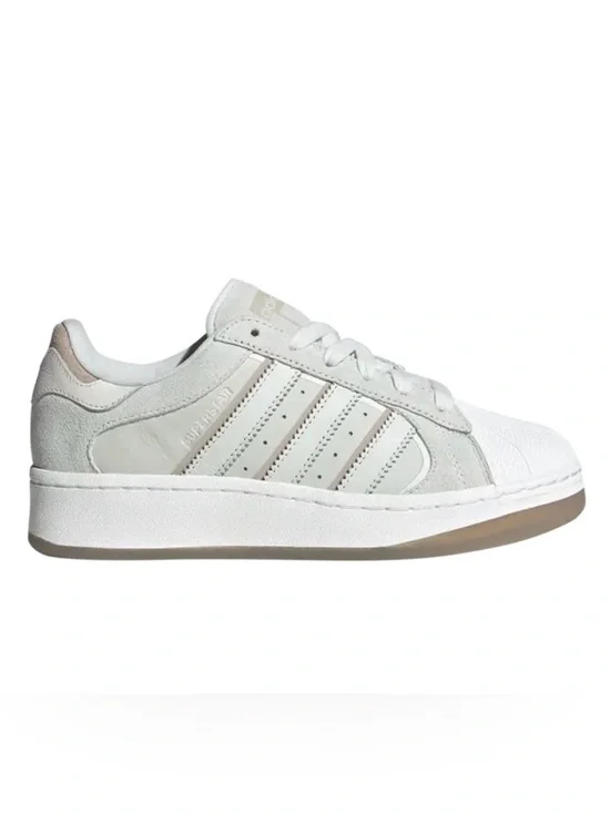 Adidas Women's Superstar XLG Essence in White Tint Chunky Platform Sneaker 7.5