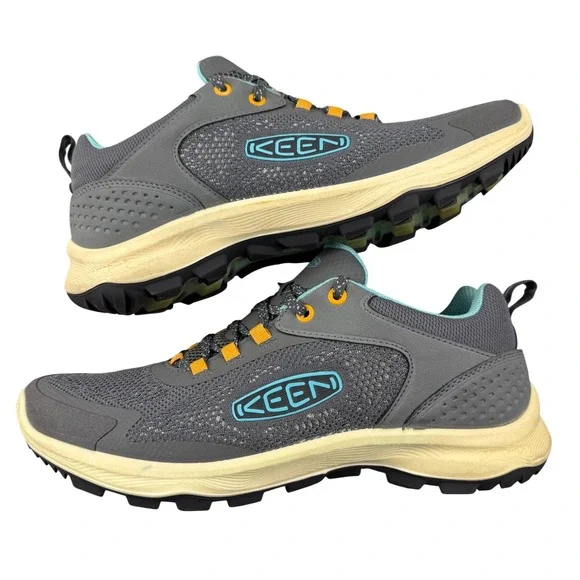KEEN Terradora Speed Womens Shoes Grey Aqua Orange Size 10 Hiking Gorpcore‎