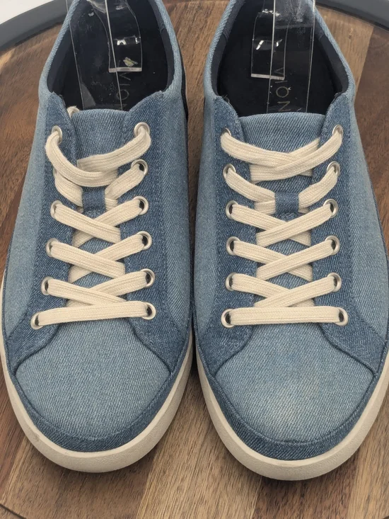 Vionic Women's Size 9.5 Denim Blue Lace Up Comfort Sneakers Orthotic Shoes