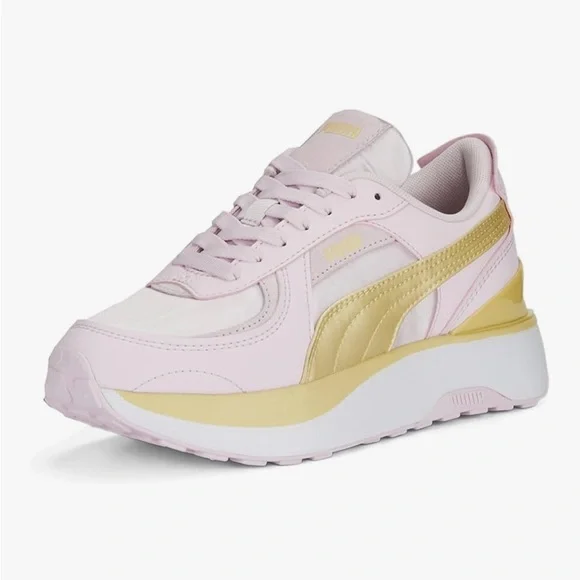 Puma Women’s Cruise Rider Nu Satin Lace Up Casual Sneaker Shoes