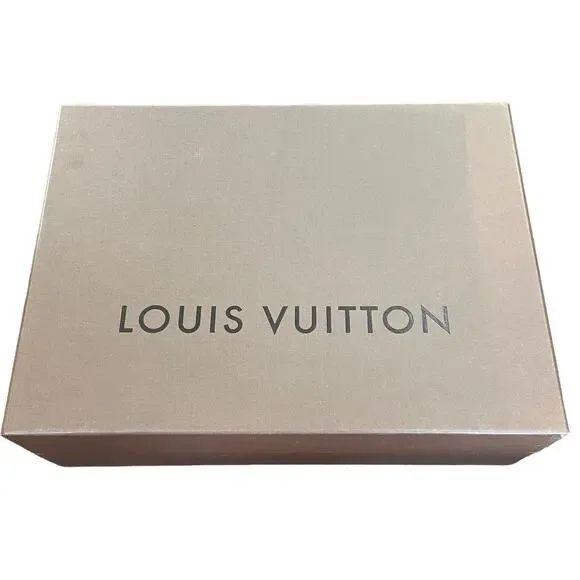 Louis Vuitton Gift Box Empty Storage Dark Brown Authentic Logo Flawed READ