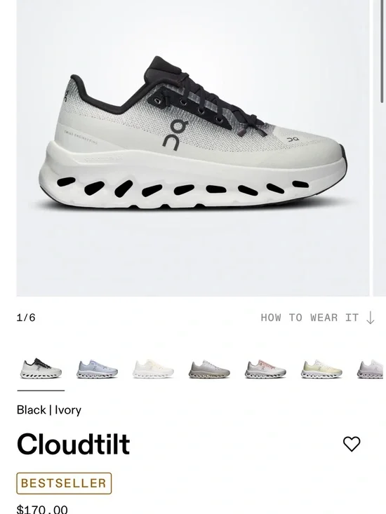 On Running Cloudtilt Sneakers - Black & Ivory