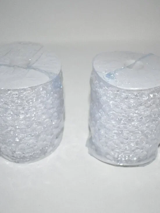 XINHUIDALSQ Crystal Garland Set of 2- 99 FT @ Clear Acrylic Diamond Bead Strand
