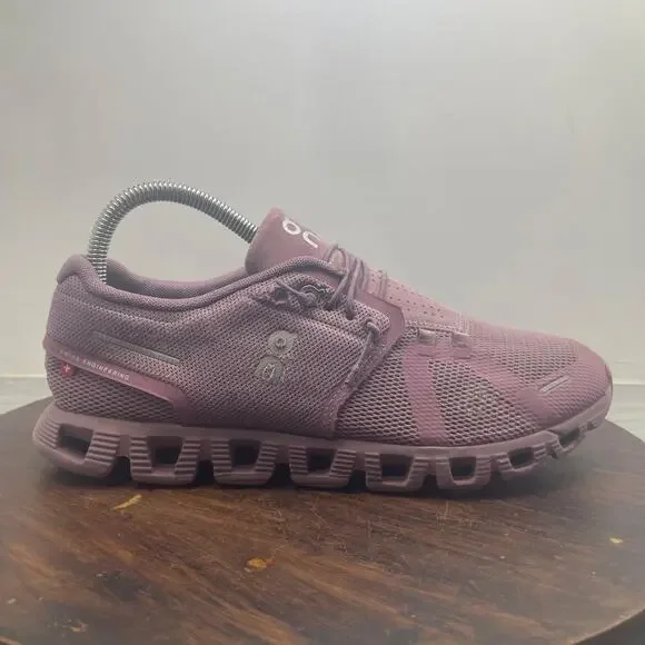 On Cloud 5 Mauve Purple Women's Running Shoes Sneakers Comfort Size 8