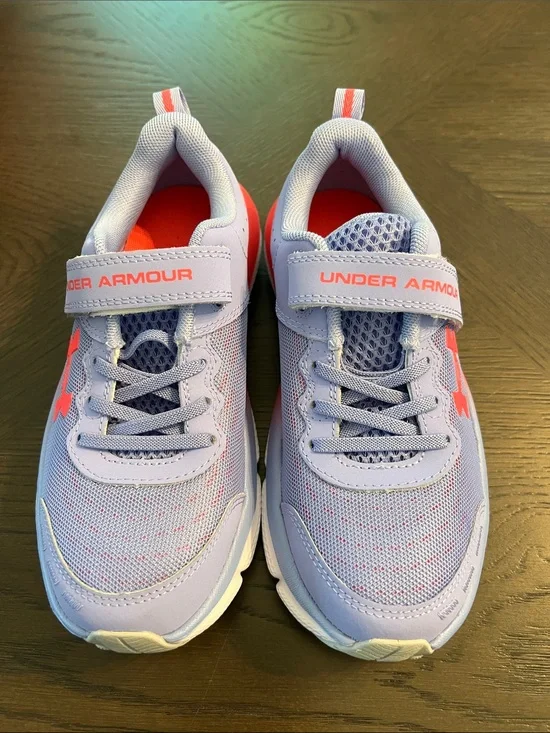 Under Armour Kids Lavender and Coral Athletic Sneakers
