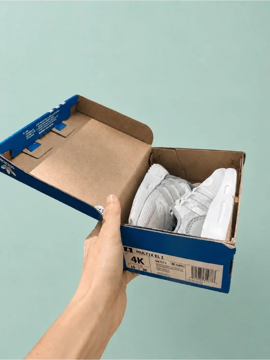 adidas Toddler Light Gray Sneakers with White Soles