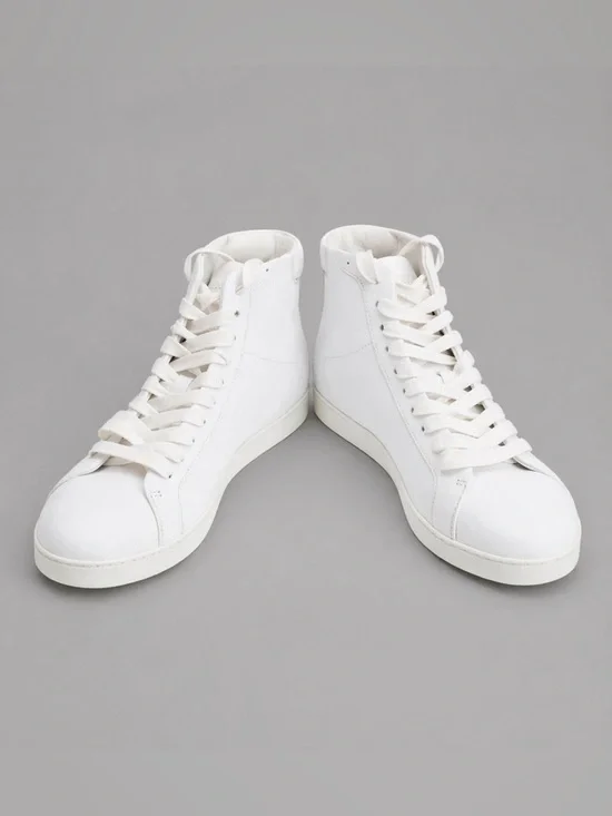 Jimmy Choo Women's Sneakers - Size 38 (Fits 7/8) - White Leather