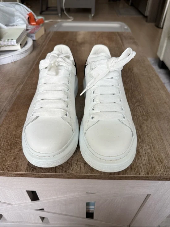 Alexander McQueen Classic Women's White Leather Sneakers
