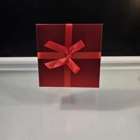 Voila Gift Box Valentine Red With Bow Empty Gift Storage Box 5.75