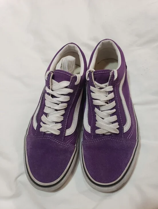 Vans Theory Old Skool Women 9 Purple Magic Suede Low Top Shoes