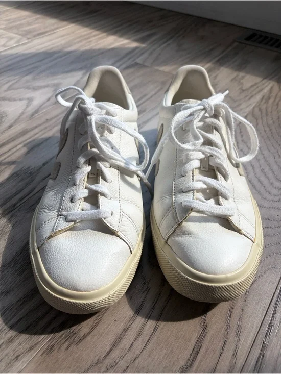 Veja Women’s White Leather Low-Top Sneakers