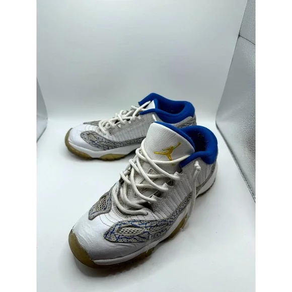 Air‎ Jordan 11 Retro GS 306006-172 Kids 6 Sneaker White Argon Blue Leather Shoes