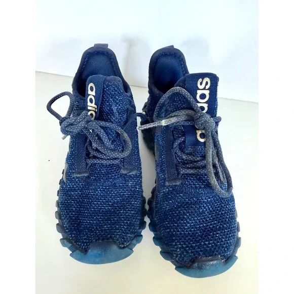 Adidas Kids Dark Blue Mesh Running Shoes Athletic Sneakers Size‎ 13K