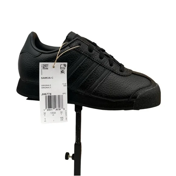 BRAND NEW adidas Kids Black Samoa C Sneakers