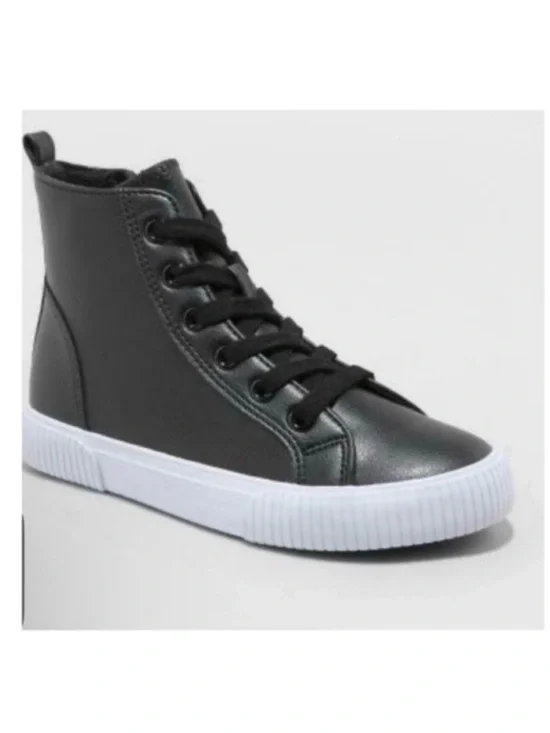 🆕- Cat & Jack Boys Black High Top Sneakers Size: 1. NWT