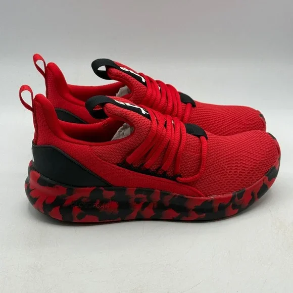 Adidas Lite Racer Adapt 7.0 K Shoes Kids Size 6 Red Black Running KI9257