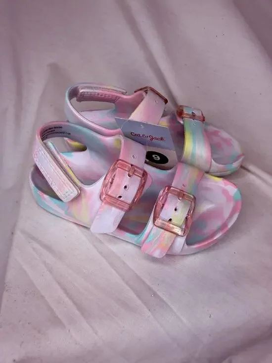 Cat & Jack Toddler Ade Blown EVA Sandals Multicolor, 9T, NWT