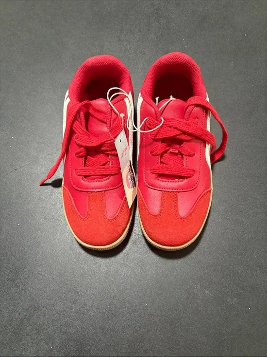 Cat & Jack Red Boston Sneakers 4Y