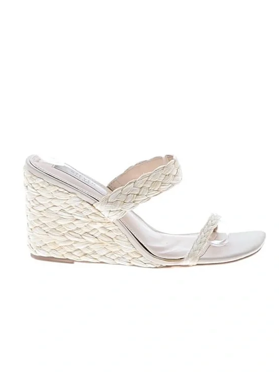 Braided Espadrille Wedge Sandal - Ivory