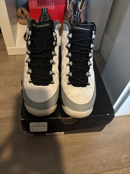 Jordan Kids' Black, White & Gray Retro Sneakers