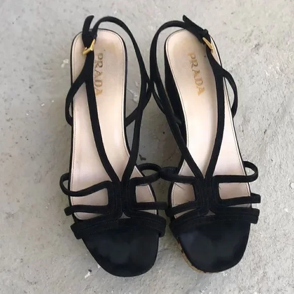 Prada  Wedge  Sandals