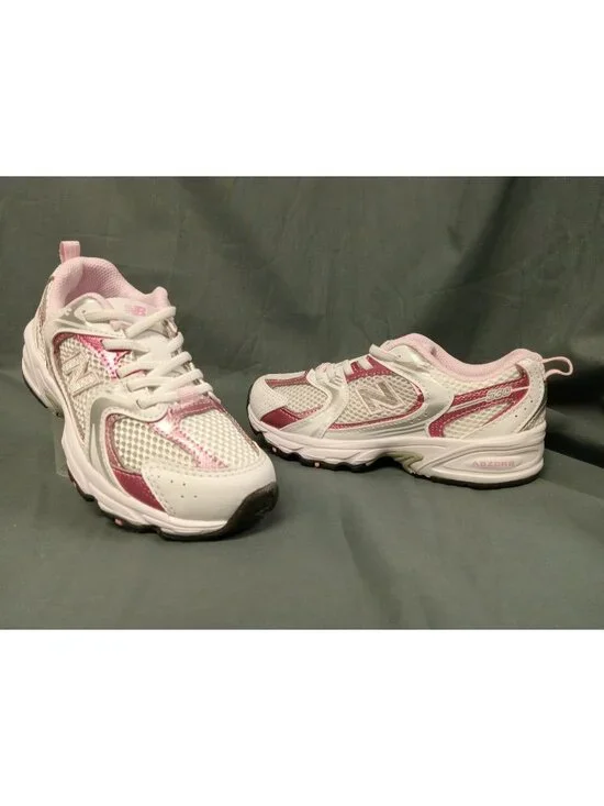 New Balance 530 Sneakers PZ530RK Mesh White Pink Girls Size 1.5 NEW NO BOX!