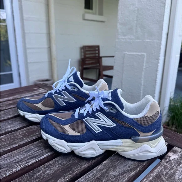New Balance 9060 Big Kid 'Navy Mushroom'