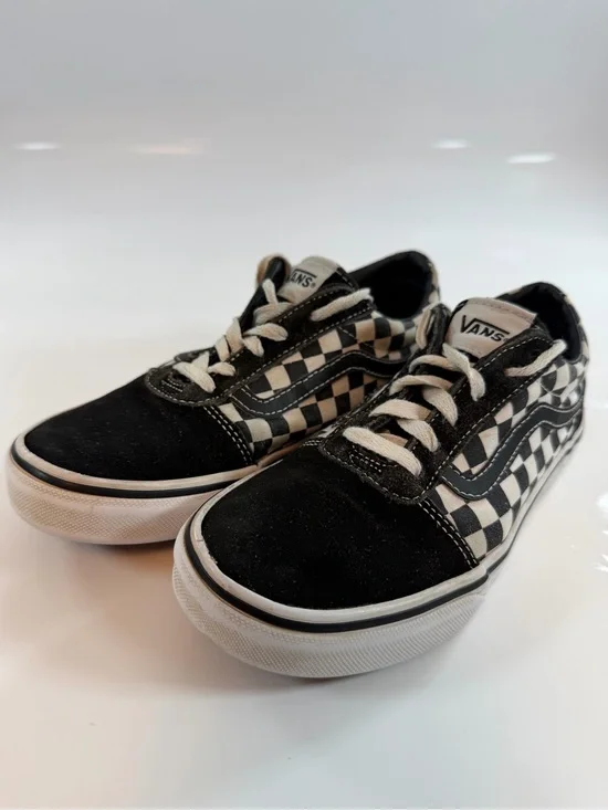Vans Old Skool Checkerboard Sneakers Kids Size 4.0‎