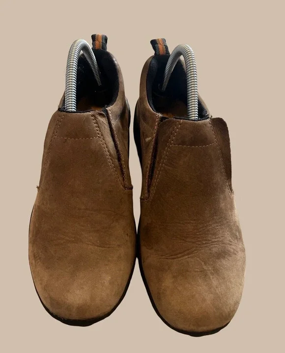 YOUTH SIZE 7- MERELL Jungle Moc Nubuck Shoes, Brown| J95625