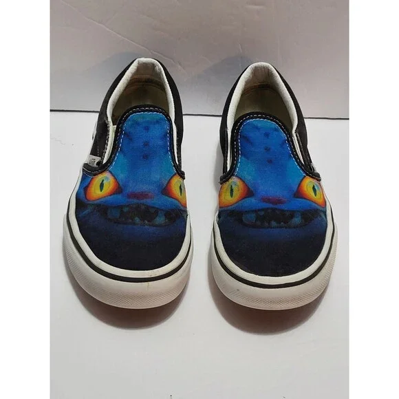 Vans Kpop Demon Hunter Slip On Shoes Size Kids 13.0 Blue