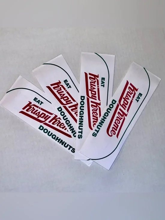 🍩 Lot 4 Krispy Kreme Hats Paper Bakers Caps donuts new OSFM party costume