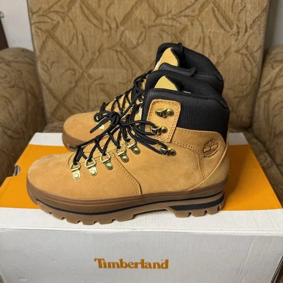 Women's Timberland Leather Euro Hiker Boot, Wheat‎ Size 7 TB0 A659B