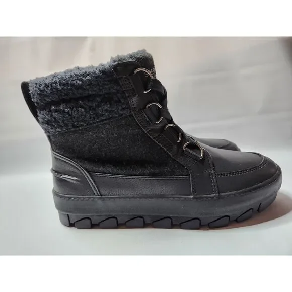 Sperry Juneau Low Hiker Wool‑Blend Boots Women’s 9 Black