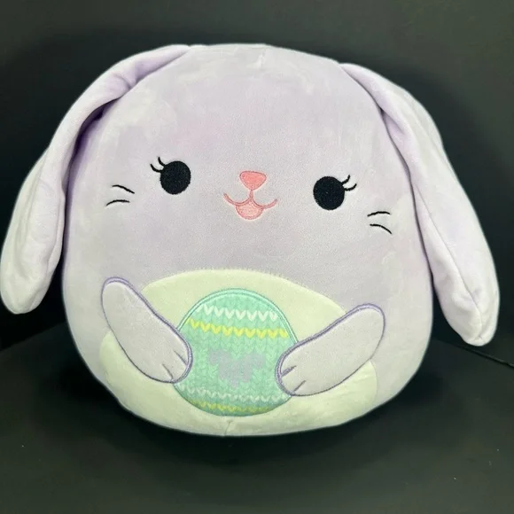 Squishmallow Lavender Bunny Plush  size 10” pre owned Exellent condition