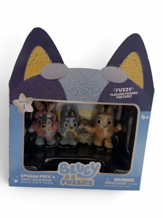 Bluey Fuzzies Episode Pack Magic Xylophone Display Case & Figures Series 1