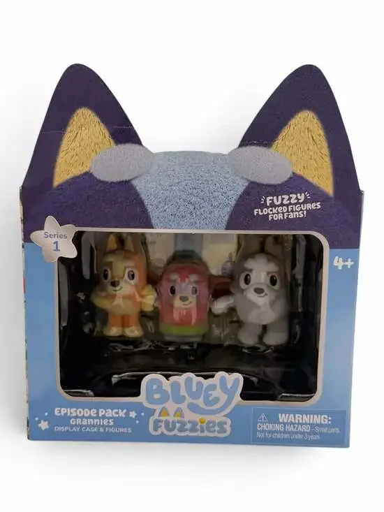 Bluey Fuzzies Episode Pack Grannies Display Case & Figures Series 1