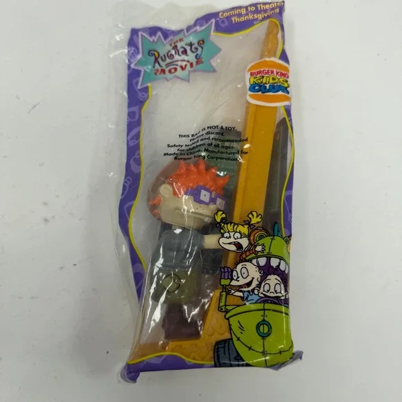 Vintage 1998 Burger King The Rugrats Movie Chuckie Finster Kids Club Toy Sealed