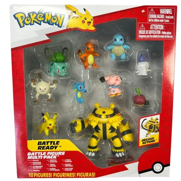 Pokemon Battle Figure Multi-Pack Kids 10 Figures Multicolor Pikachu Electivire‎