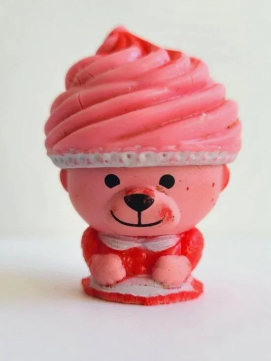 FWB Miniature Toy Cupcake Bear Pink 1.5