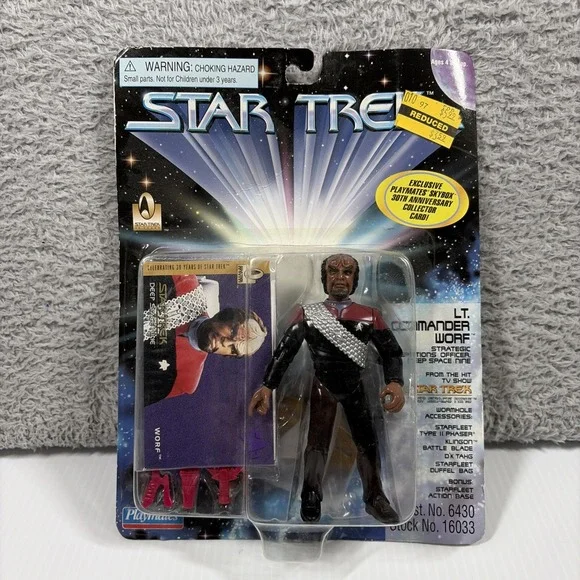 VINTAGE 1996 Playmates Star Trek: Deep Space Nine Lt. Commander Worf