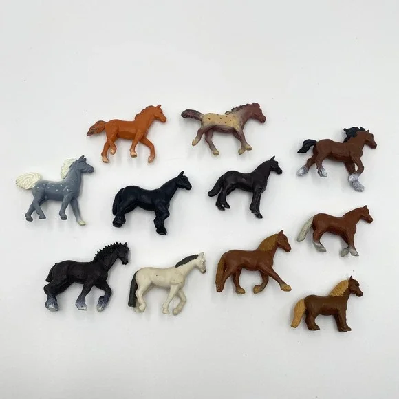 Safari Ltd.‎ Horse Breeds Figurines Lot of 11 Miniature Horses Animal Toys 2