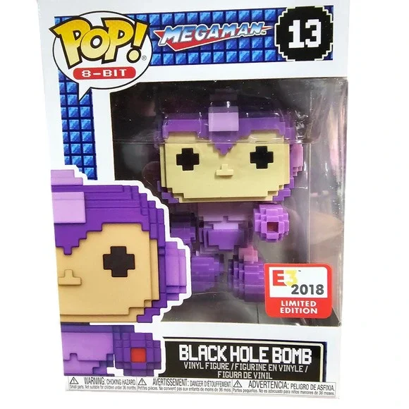 Funko‎ Pop 8-Bit Megaman Black Hole Bomb E3 2018 Limited Edition Vinyl Figure 13
