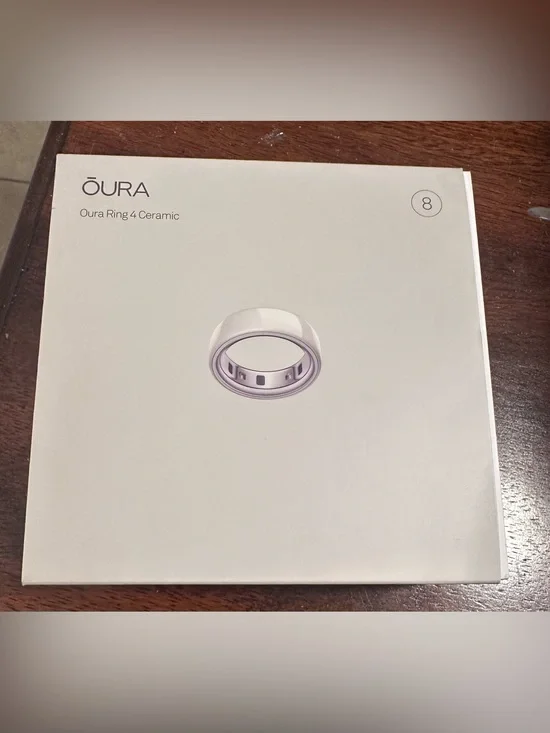 Oura Gen 4 Ceramic Ring - Size 8 Cloud New in open box condition
